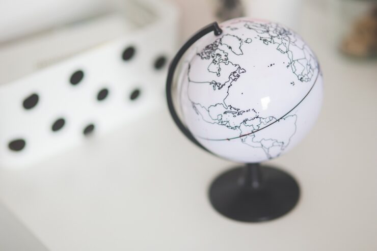 globe image representing international travel